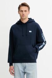 Tommy Hilfiger pamut melegítőfelső sötétkék, nyomott mintás, kapucnis, DM0DM21834 - sötétkék S