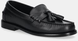 Tommy Hilfiger bőr mokaszin TH TASSEL LTH LOAFER - fekete Férfi 45