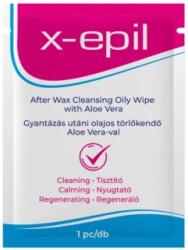  Szőrtelenítő tisztító olajos kendő Aloe Vera X-Epil-lel