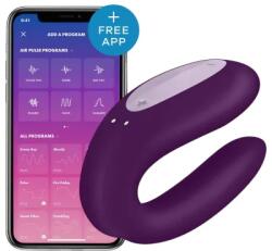 Satisfyer Double Joy Black intelligens páros vibrátor