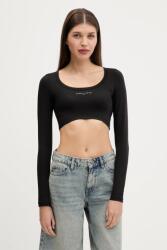 Tommy Hilfiger hosszú ujjú fekete, DW0DW20909 - fekete S