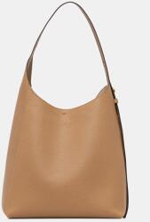 Tory Burch bőr táska Romy Hobo bézs, 170964-227 - bézs Univerzális méret