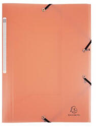 Exacompta Gumis mappa, PP, A4, EXACOMPTA "Chromaline Pastel", korall (55177E) - iroszer24