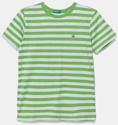 Benetton gyerek pamut póló zöld, mintás, 3FHXC10MW - zöld 160 - answear - 5 190 Ft