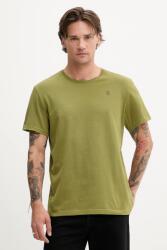 G-Star Raw pamut póló sima, D16411-336 - zöld L