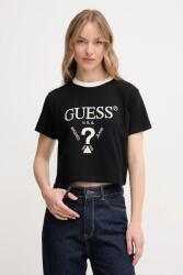Guess pamut póló FILANTA fekete, V5GI18 I3Z14 - fekete L