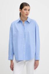 Abercrombie & Fitch pamut ing galléros, relaxed, KI140-5150 - kék S