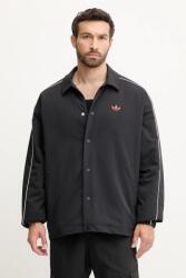 adidas Originals rövid kabát Coach Jacket fekete, átmeneti, oversize, KA5462 - fekete XL