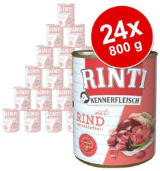 RINTI Kennerfleisch 6x800 g, Teljes Értékű Eledel Felnőtt Kutyák Számára Magas Hústartalommal