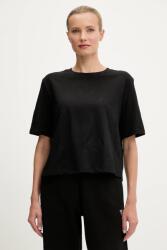 Guess pamut póló PEONY fekete, V5YI10 I3Z14 - fekete S