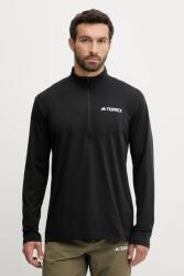 adidas TERREX sportos hosszú ujjú Multi Half-Zip fekete, nyomott mintás, JF4188 - fekete XL