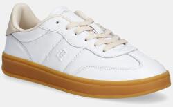 Tommy Hilfiger bőr sportcipő TH PREMIUM HERITAGE SNEAKER - fehér Női 38