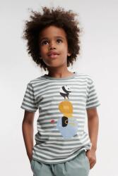 Liewood gyerek pamut póló Apia Placement Shortsleeve T-shirt zöld, nyomott mintás, LW19844 - zöld 116