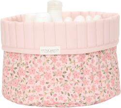 Little Dutch Cos de depozitare rotund matlasat pentru comoda de infasat - Fairy Floral - Little Dutch