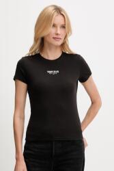 Tommy Jeans pamut póló 2 db fekete, DW0DW21746 - fekete XL