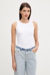 Abercrombie & Fitch top fehér, KI139-5180 - fehér L