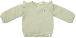 Little Dutch Bluza cu maneca lunga din muselina de bumbac organic - Grass Green - Little Dutch