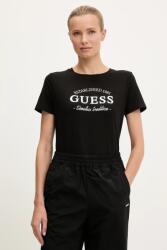 Guess pamut póló NINA fekete, V5YI12 J1314 - fekete L