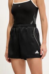 adidas rövidnadrág Stadium fekete, nyomott mintás, magas derekú, JL7001 - fekete XS