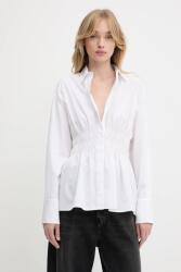 rag & bone pamut ing galléros, fehér, relaxed, WAW25PA0317631 - fehér L