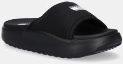Tommy Jeans papucs COMFY POOL SLIDE fekete, női, platformos, EN0EN02765 - fekete Női 38