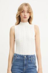 BOSS Orange top félgarbó nyakú, bézs, 50543556 - bézs L