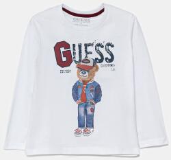 GUESS gyerek pamut hosszú ujjú felső fehér, mintás, N5YI23 K8HM4 - fehér 118-122