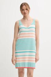 Benetton pamut ruha türkiz, mini, egyenes, 11945V006 - türkiz XS