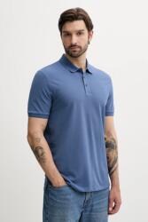 HUGO pamut póló sötétkék, sima, 50466182 - kék S - answear - 34 990 Ft