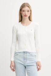 Tommy Jeans pamut kardigán fehér, könnyű, DW0DW20976 - fehér XL