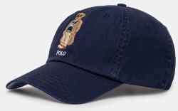 Ralph Lauren pamut baseball sapka sötétkék, nyomott mintás, 211A87349 - sötétkék Univerzális méret