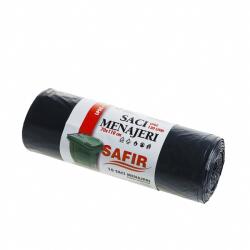 Safir Saci de gunoi menajer SAFIR 120 l la rola , LDPE , negri , 10 buc/rola (12030)