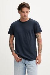 G-Star Raw pamut póló fehér, sima, D16396-B353 - sötétkék S