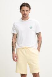 Guess Jeans pamut póló fehér, férfi, nyomott mintás, M5GI55 K8FQ4 - fehér XL