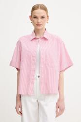 Benetton ing galléros, rózsaszín, regular, 5SZRDQ0C0 - rózsaszín M - answear - 22 990 Ft