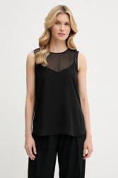 Calvin Klein top fekete, sima, LV044C178G - fekete M