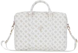GUESS laptop táska 4G Peony Front Pocket Zipper Triangle Logo 16" fehér - fehér Univerzális méret