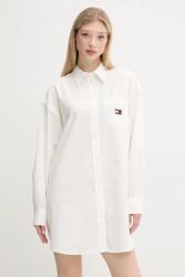 Tommy Hilfiger pamut ruha fehér, mini, oversize, DW0DW21122 - fehér L
