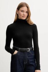 Ralph Lauren pulóver könnyű, fekete, garbónyakú, 211976982 - fekete M
