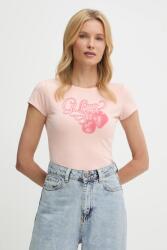 Guess t-shirt rózsaszín, W5YI29 K49A1 - rózsaszín M