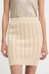 Guess pamut szoknya GISELLE bézs, mini, ceruza fazonú, W5YD68 Z3OU0 - bézs XS