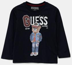 GUESS gyerek pamut hosszú ujjú felső sötétkék, mintás, N5YI23 K8HM4 - sötétkék 96-104