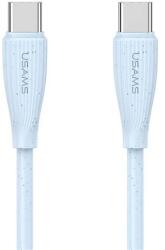USAMS GREEN SERIES adatkábel (USB - Type-C, 60W, gyorstöltő, 100cm) VILÁGOSKÉK (SJ716USB03)