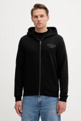 GUESS felső fekete, nyomott mintás, kapucnis, M5YQ48 KCN01 - fekete XL