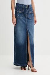 Guess farmer szoknya SKYLA sötétkék, midi, egyenes, W5YD63 D5QP3 - sötétkék 30