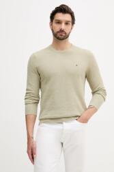 Tommy Hilfiger pamut pulóver könnyű, fekete, MW0MW36347 - zöld XL