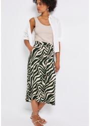 Street One Szoknya - Midi button through skirt_AOP 2506