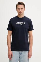 Guess pamut póló sötétkék, nyomott mintás, M5YI41 KBW41 - sötétkék XL