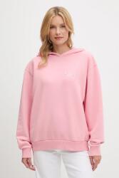 HUGO BOSS pamut melegítőfelső rózsaszín, nyomott mintás, kapucnis, 50544870 - rózsaszín XL