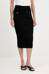Guess szoknya EVANGELINE fekete, midi, ceruza fazonú, W5YD66 Z0130 - fekete M